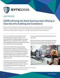 GDPR will bring the Teeth to Data Security