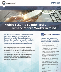 Mobile Security Solution Built with the Mobile Worker in Mind